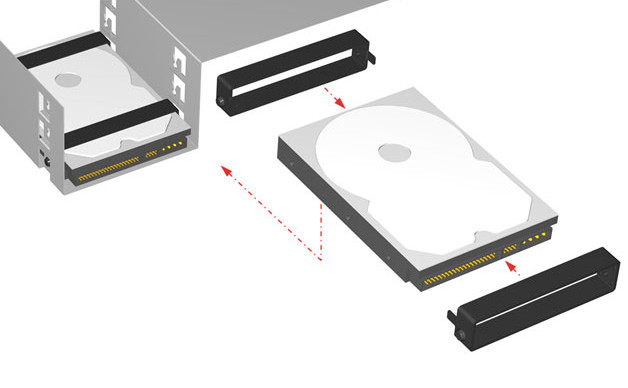 Hard-disk mounting